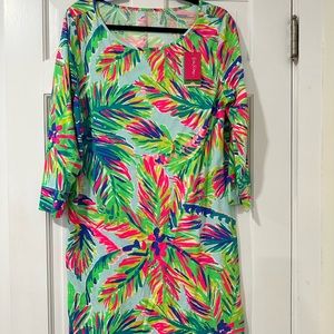 NWT Lilly Pulitzer Multicolor Island Time Marlowe Dress XL Long-sleeved